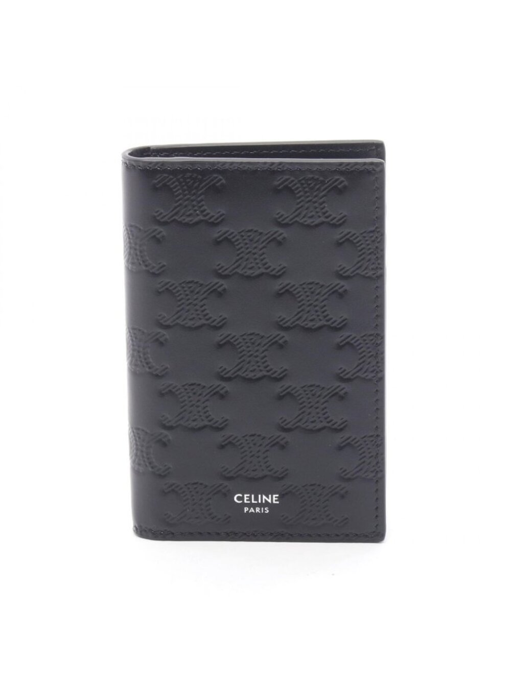 Celine Card Case Vertical Holder Triomphe Leather